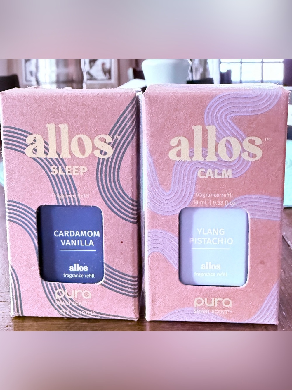 Pura x Allos Sleep & Calm Fragrance Refills - Cardamom Vanilla & Ylang Pistachio